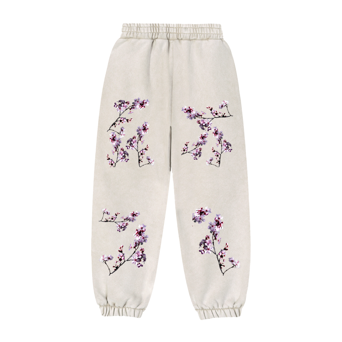 Cherry Blossom Fleeced Jogger Sweatpants