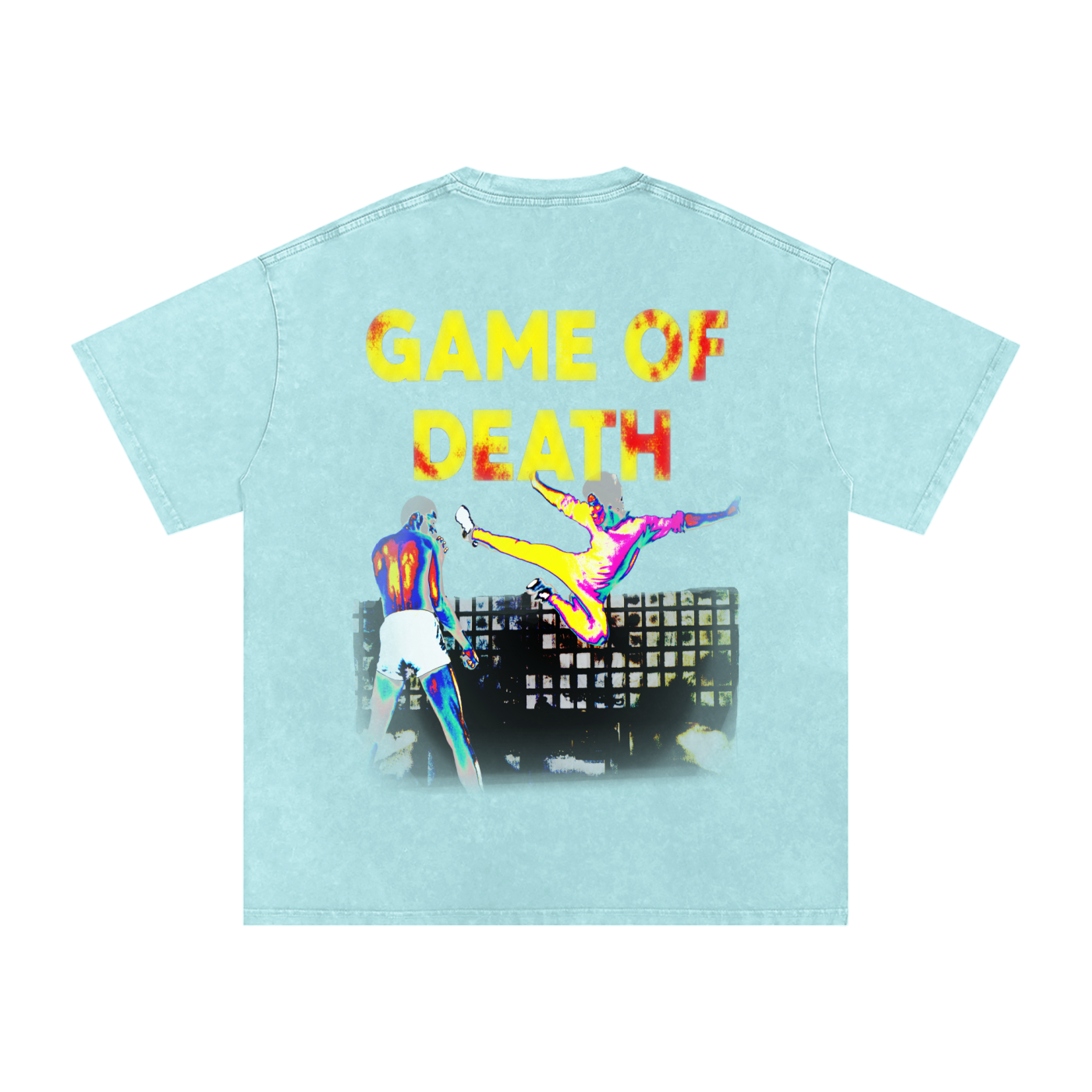 Game of Death Snow Washed Oversized Tee