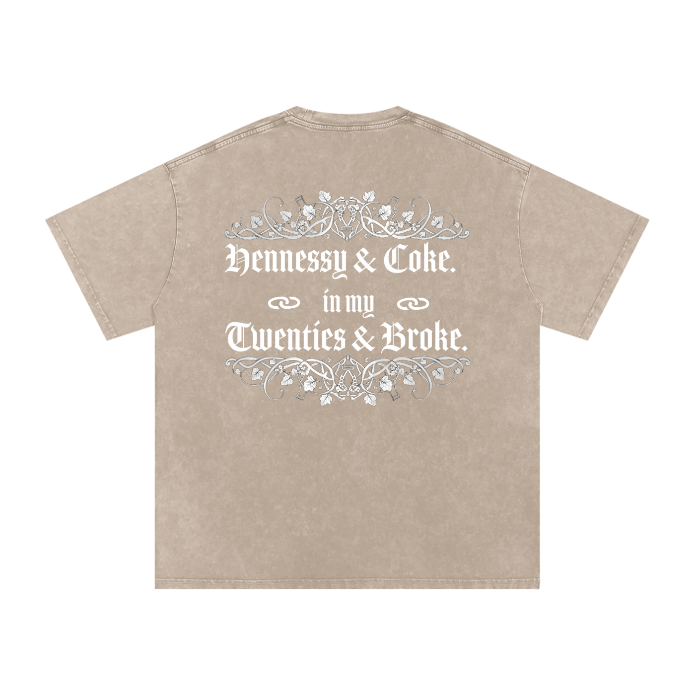 Henny Penny 001 Snow Washed Oversized Cotton Tee