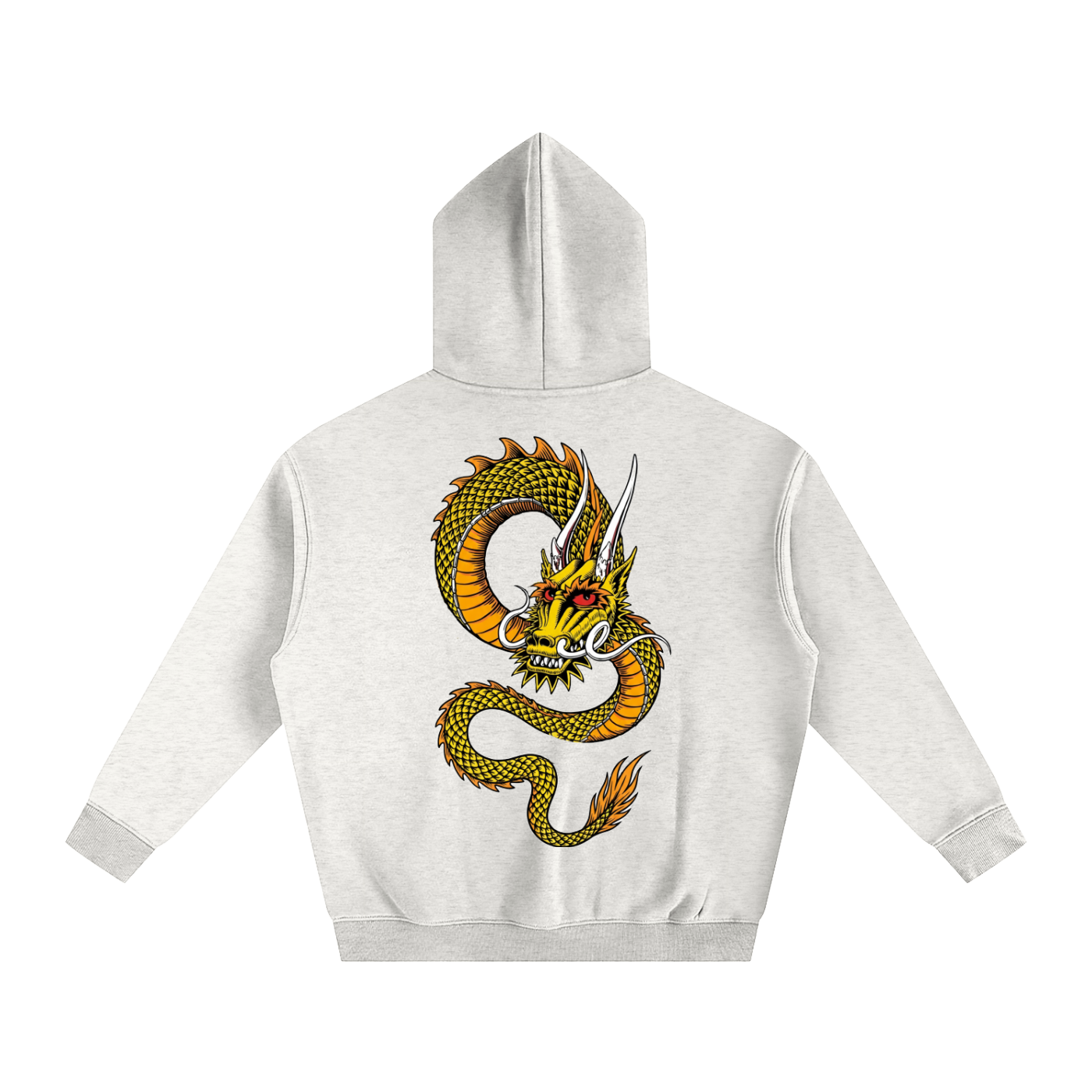 Dragon 80's Vintage Skateboard Desk Oversize Fleeced Hoodie