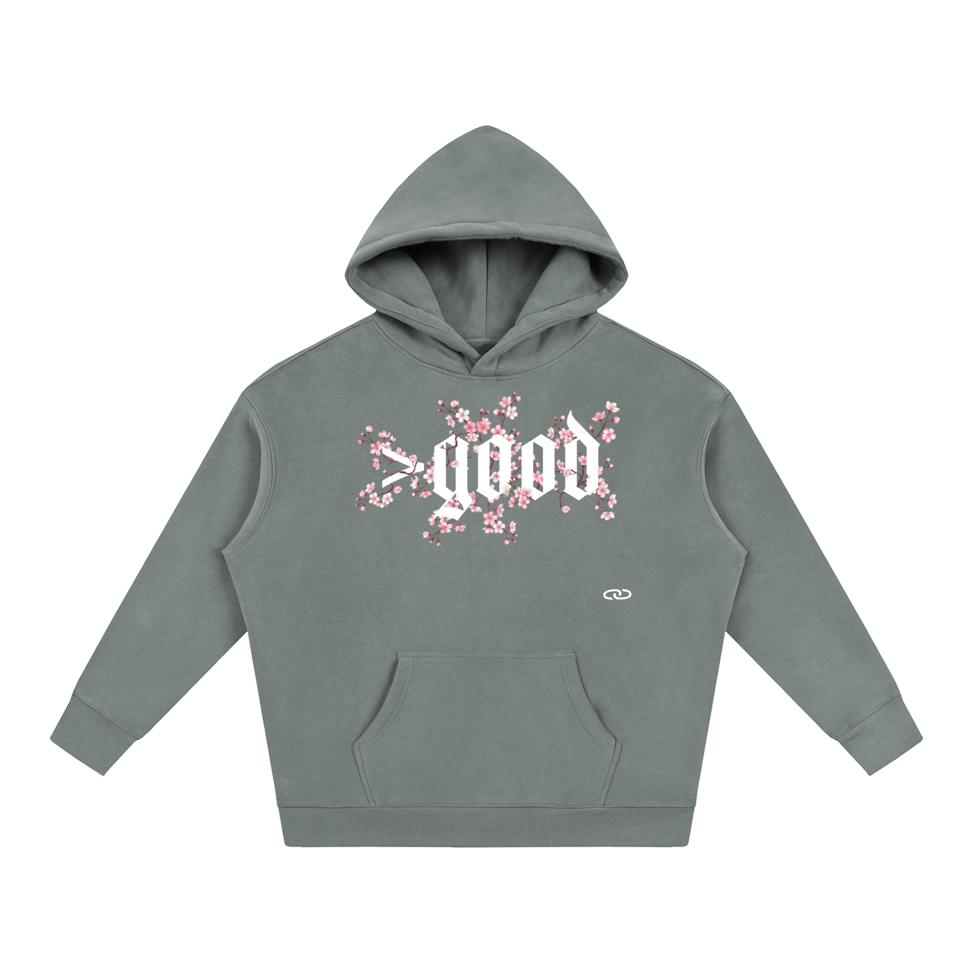 Cherry Blossom Oversize Fleeced Hoodie