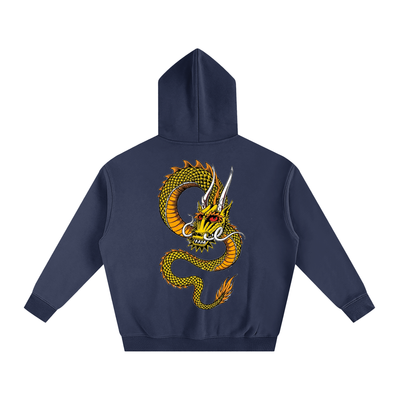 Dragon 80's Vintage Skateboard Desk Oversize Fleeced Hoodie