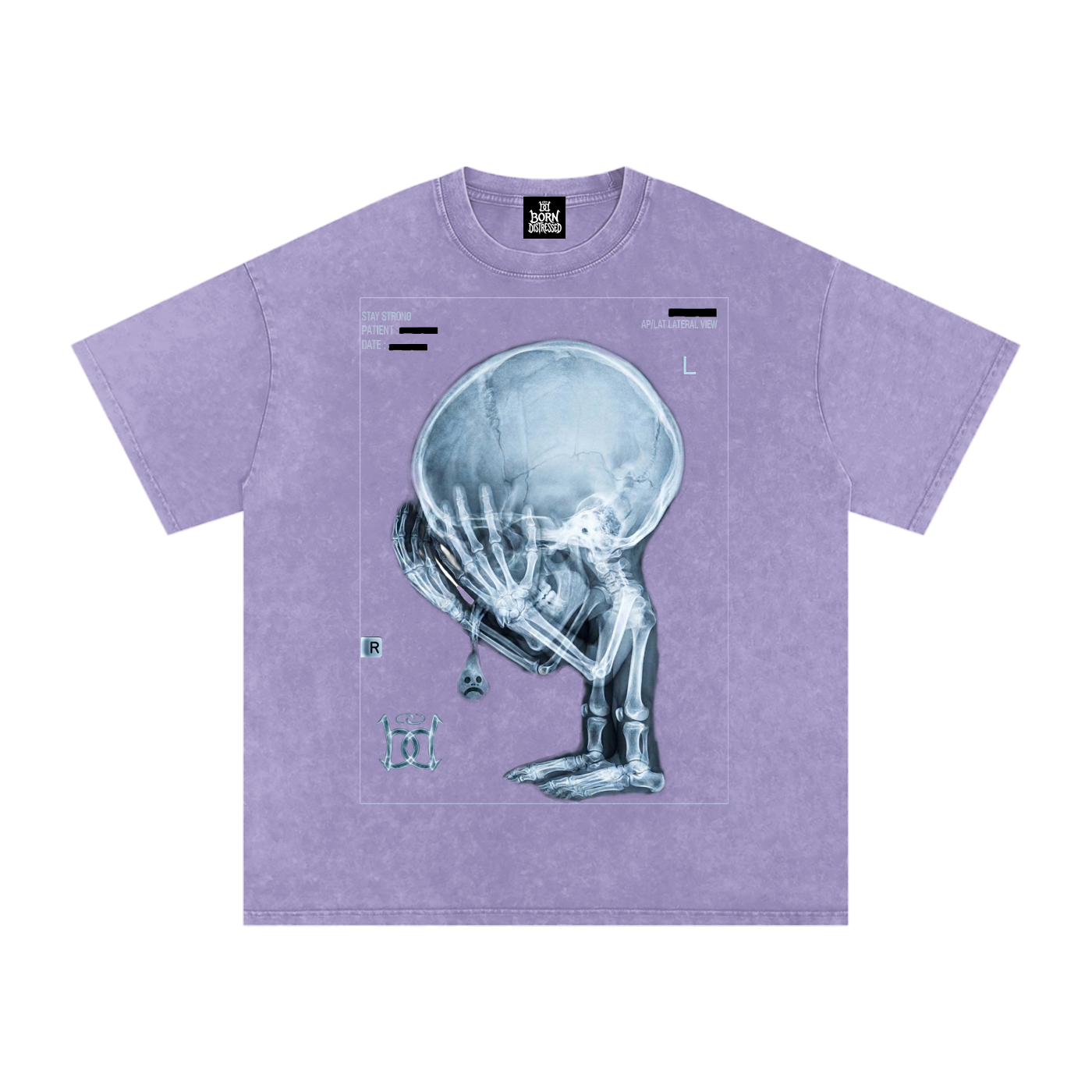 XRAY Snow Washed Oversized Cotton Tee