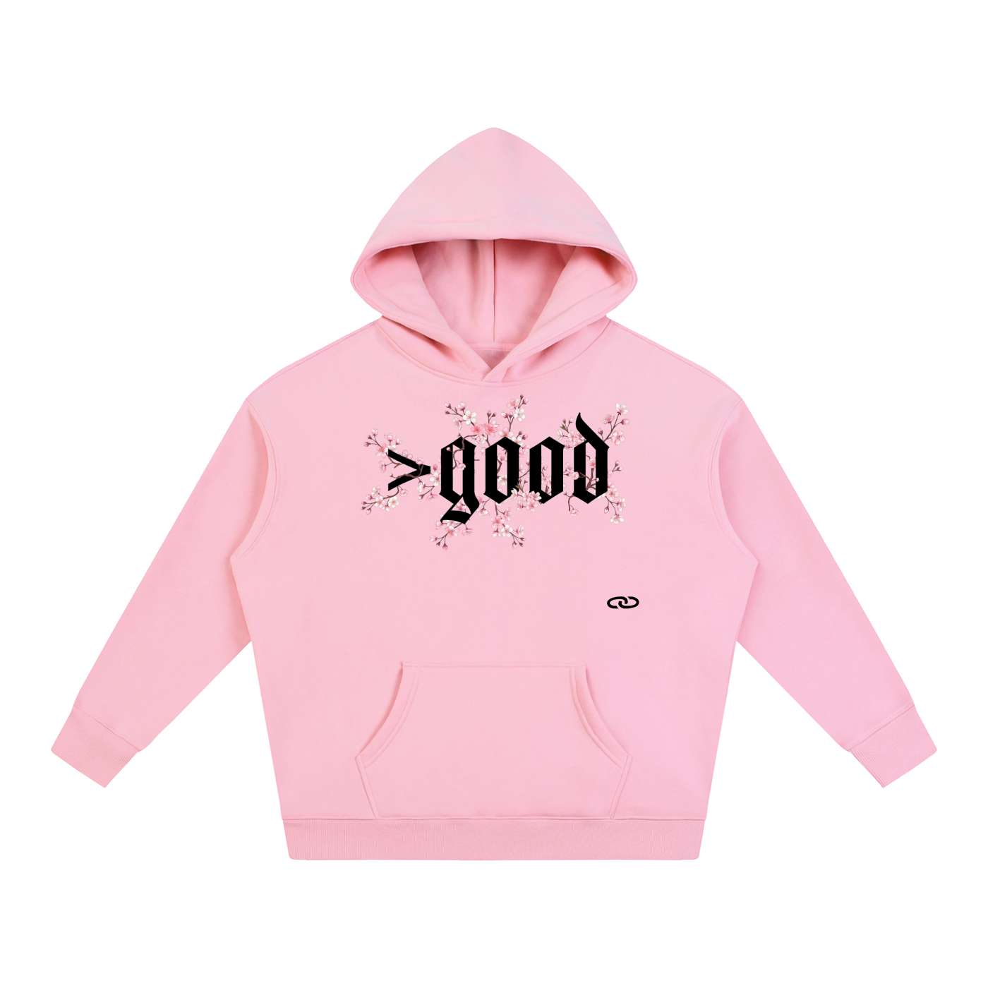 Cherry Blossom Oversize Fleeced Hoodie