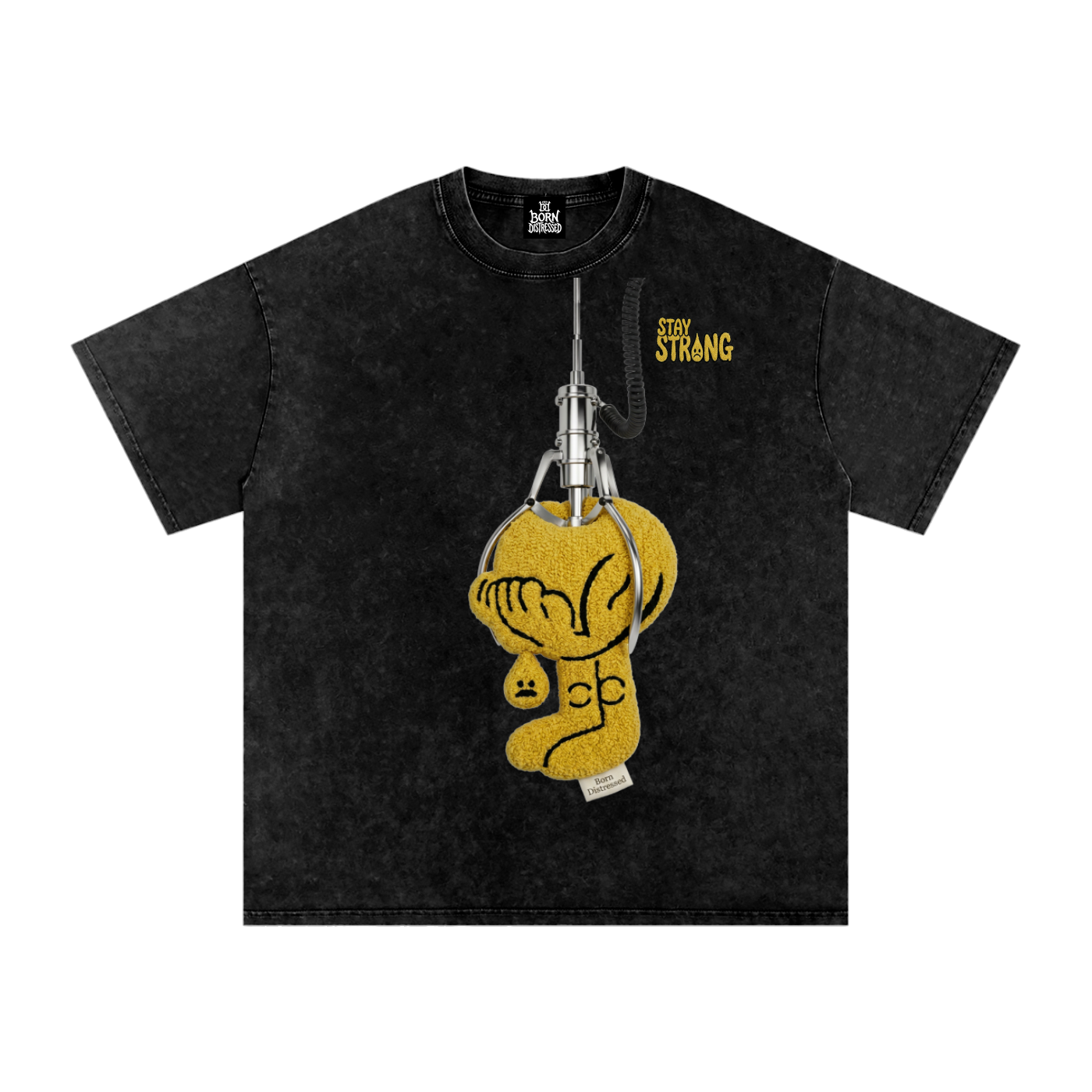 Dollar 2 Play Snow Washed Oversized Cotton Tee