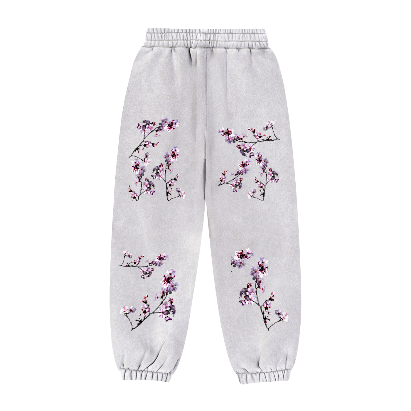 Cherry Blossom Fleeced Jogger Sweatpants