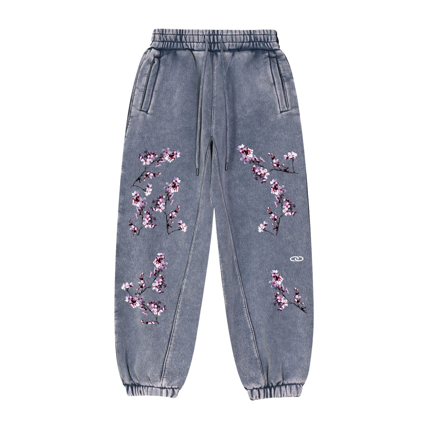 Cherry Blossom Fleeced Jogger Sweatpants