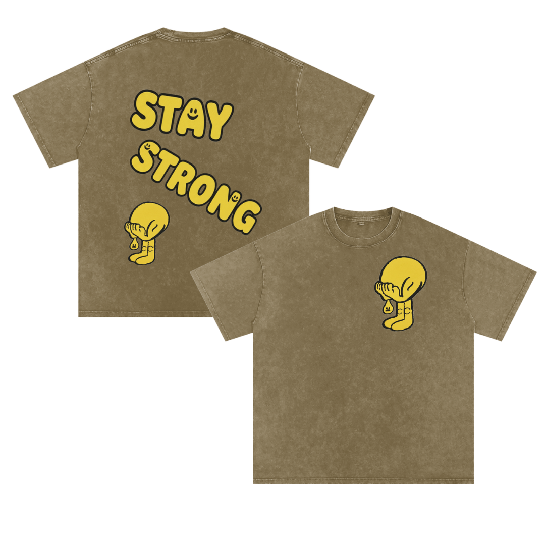 Stay Strong Embroidered Tee