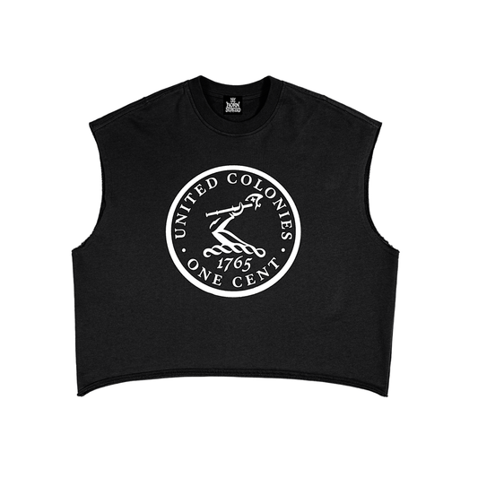 Henny Penny Double-Sided Coin French Terry Boxy Tank Top