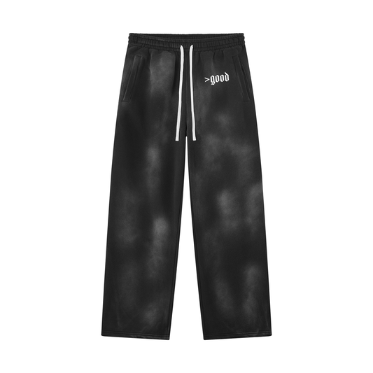 Cherry Blossom Colorfade Wide Leg Fleece Sweatpants