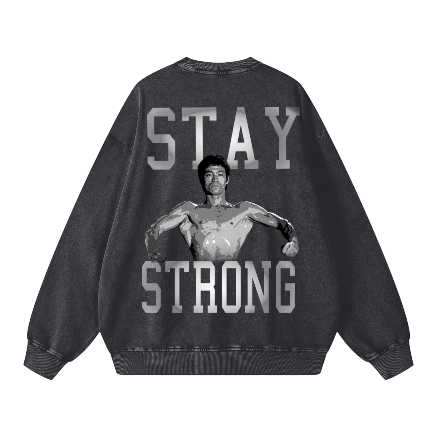 Be Water Snow Washed Oversized Crewneck