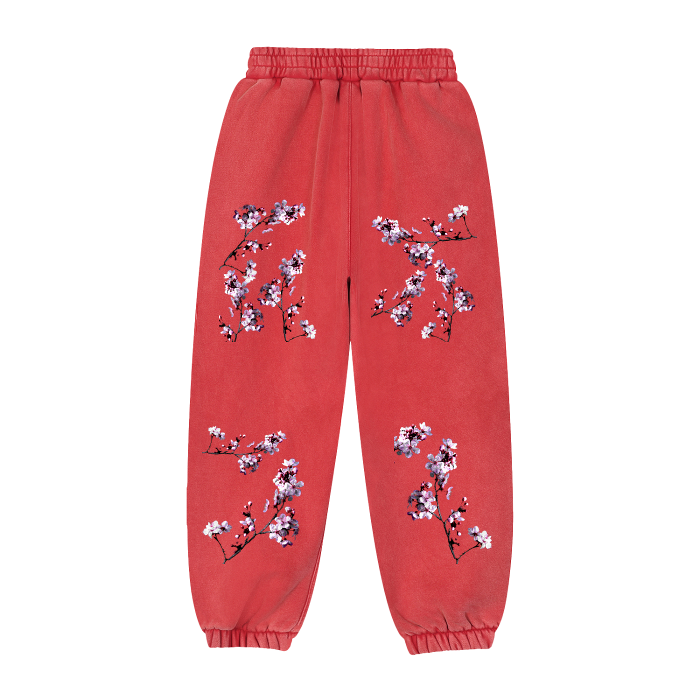 Cherry Blossom Fleeced Jogger Sweatpants