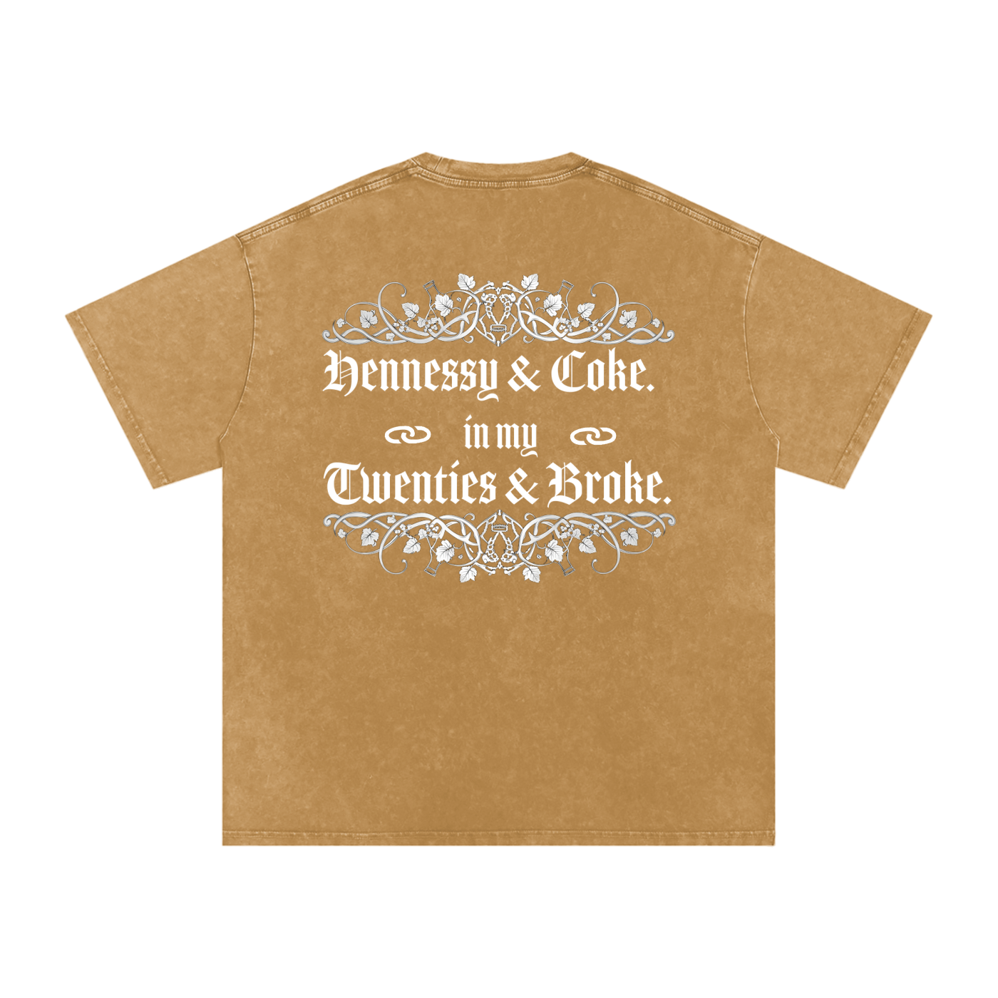 Henny Penny 001 Snow Washed Oversized Cotton Tee