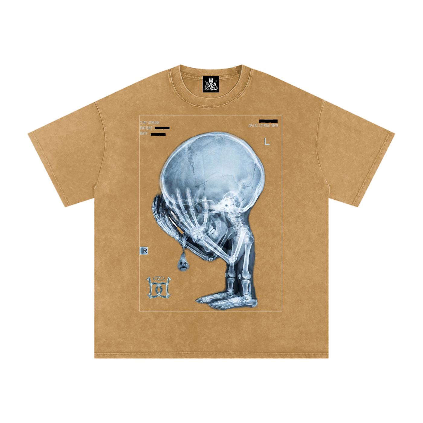 XRAY Snow Washed Oversized Cotton Tee