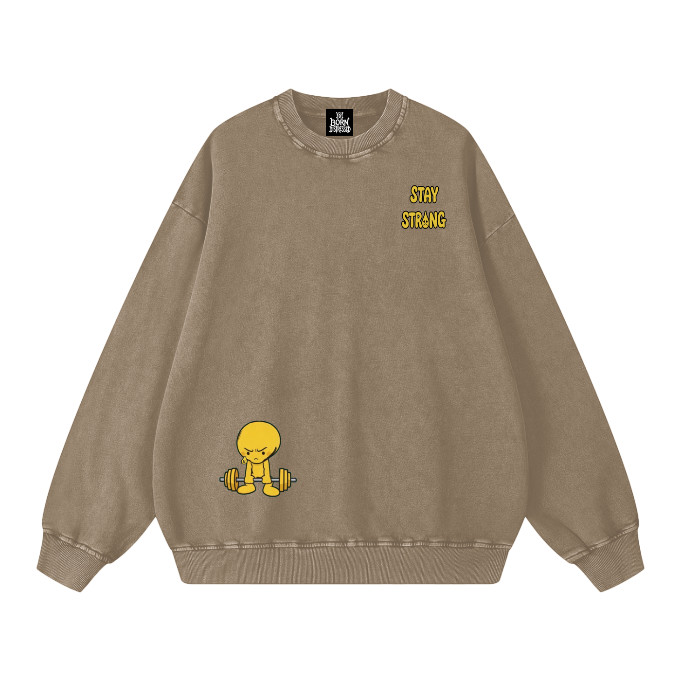 Lift Me Up Snow Washed Oversized Crewneck