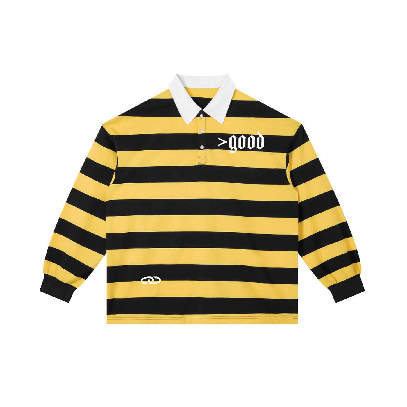 >good Color Block Stripe Polo