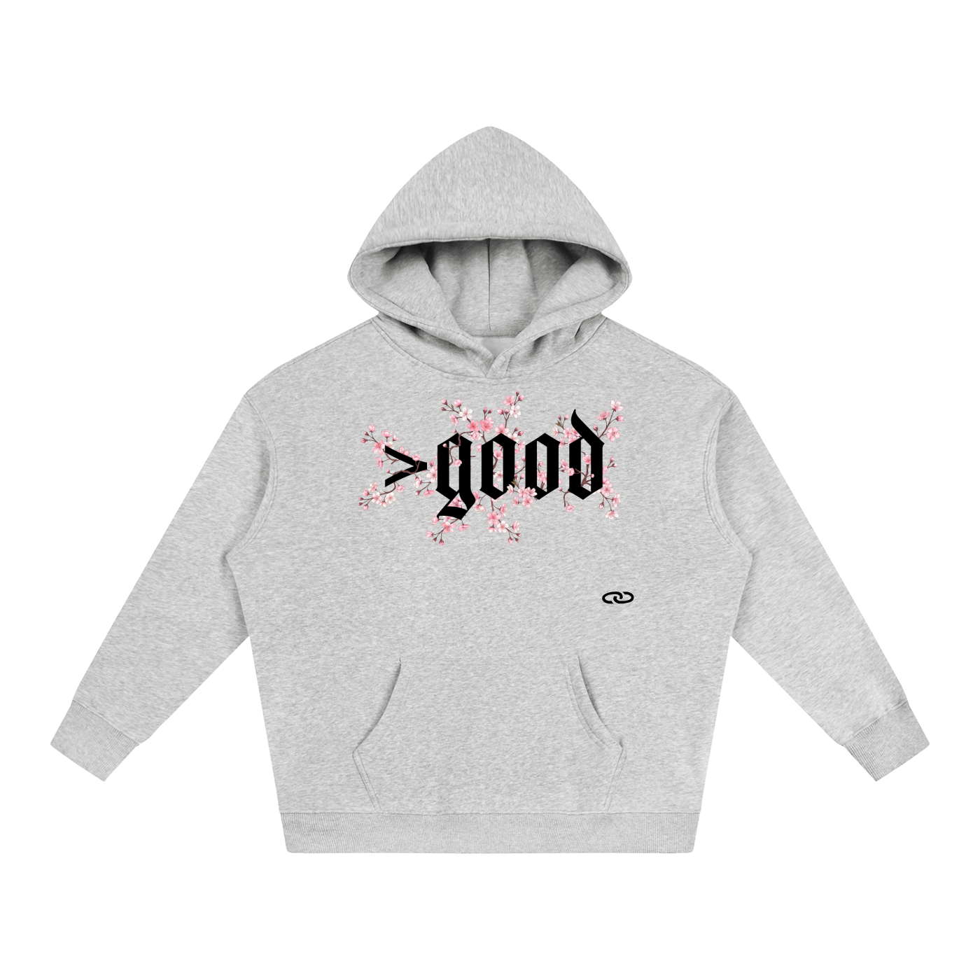 Cherry Blossom Oversize Fleeced Hoodie