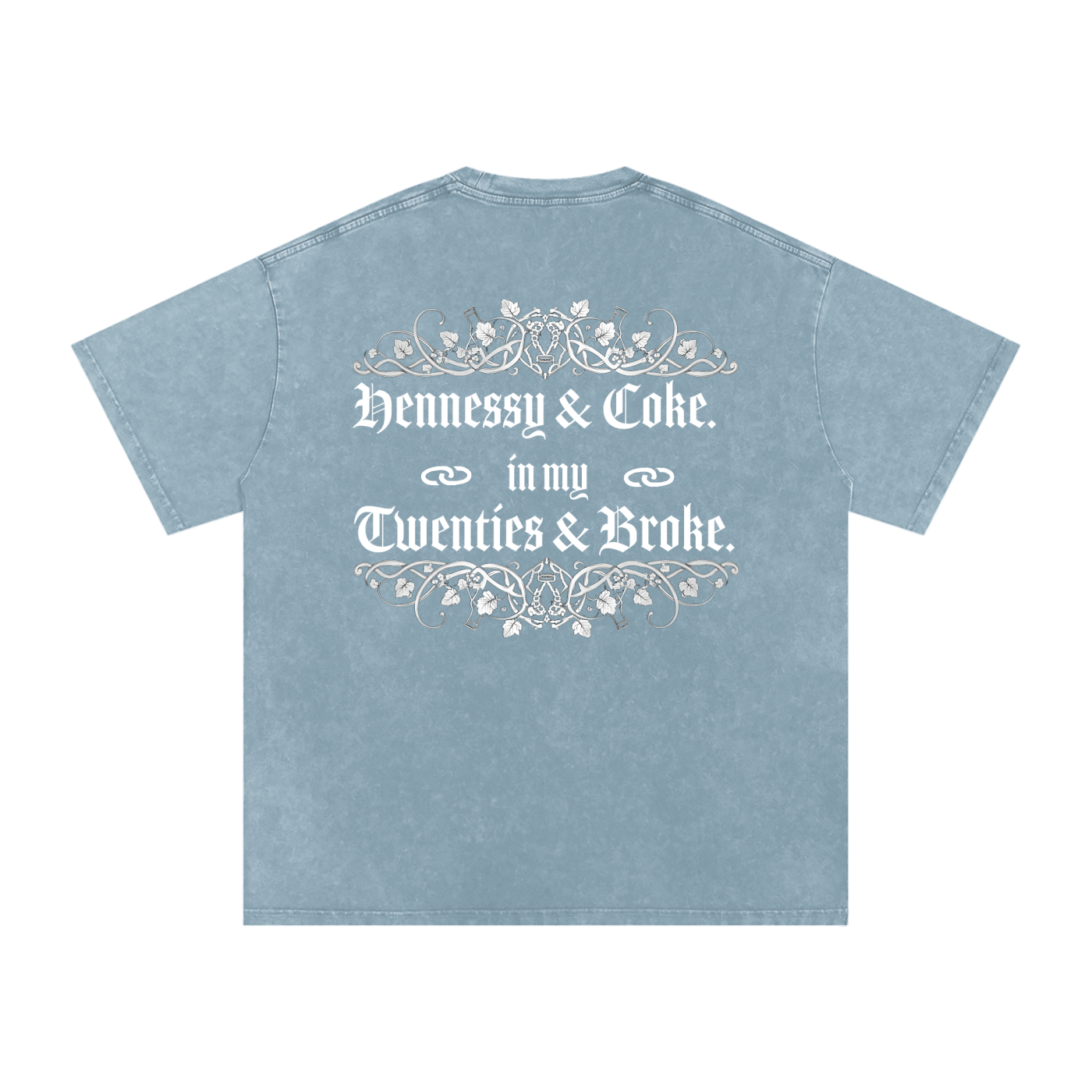 Henny Penny 001 Snow Washed Oversized Cotton Tee