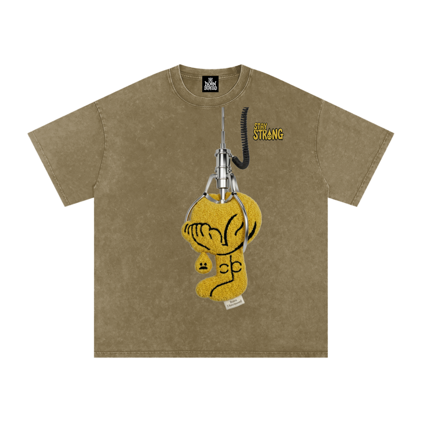 Dollar 2 Play Snow Washed Oversized Cotton Tee