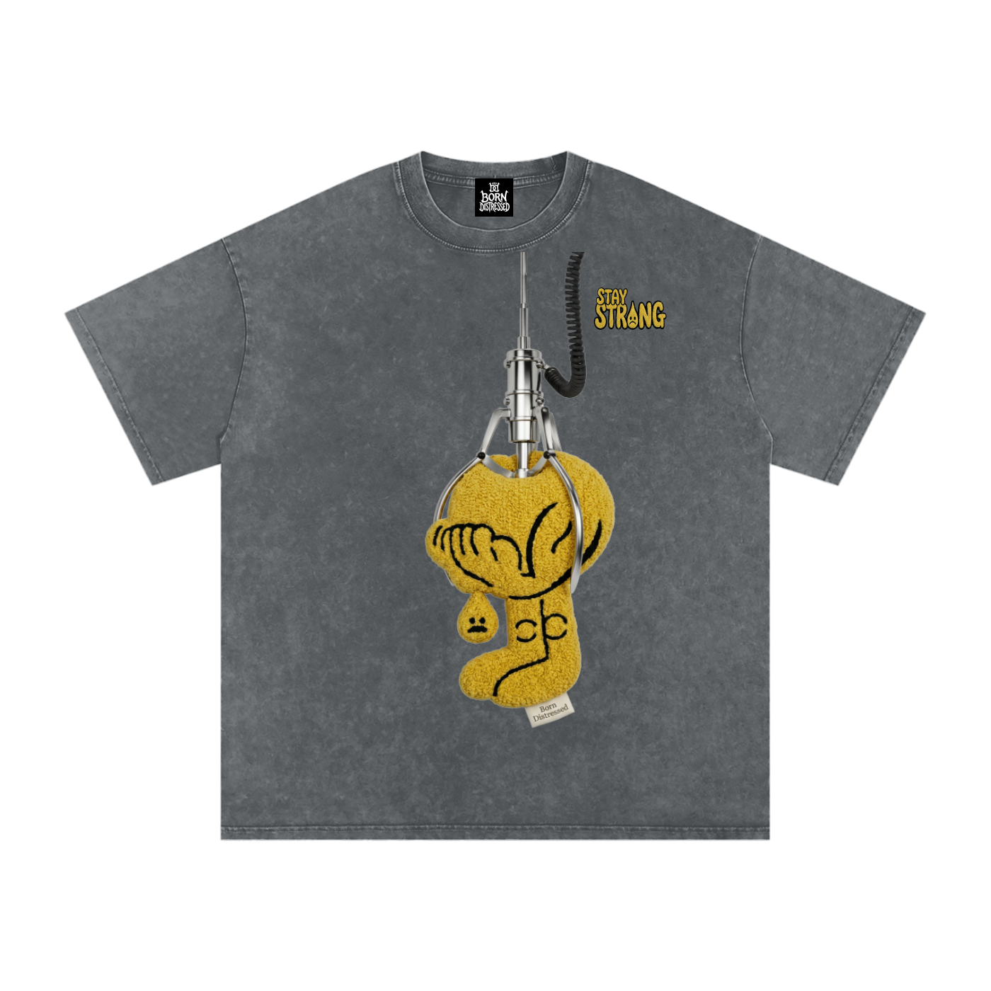 Dollar 2 Play Snow Washed Oversized Cotton Tee