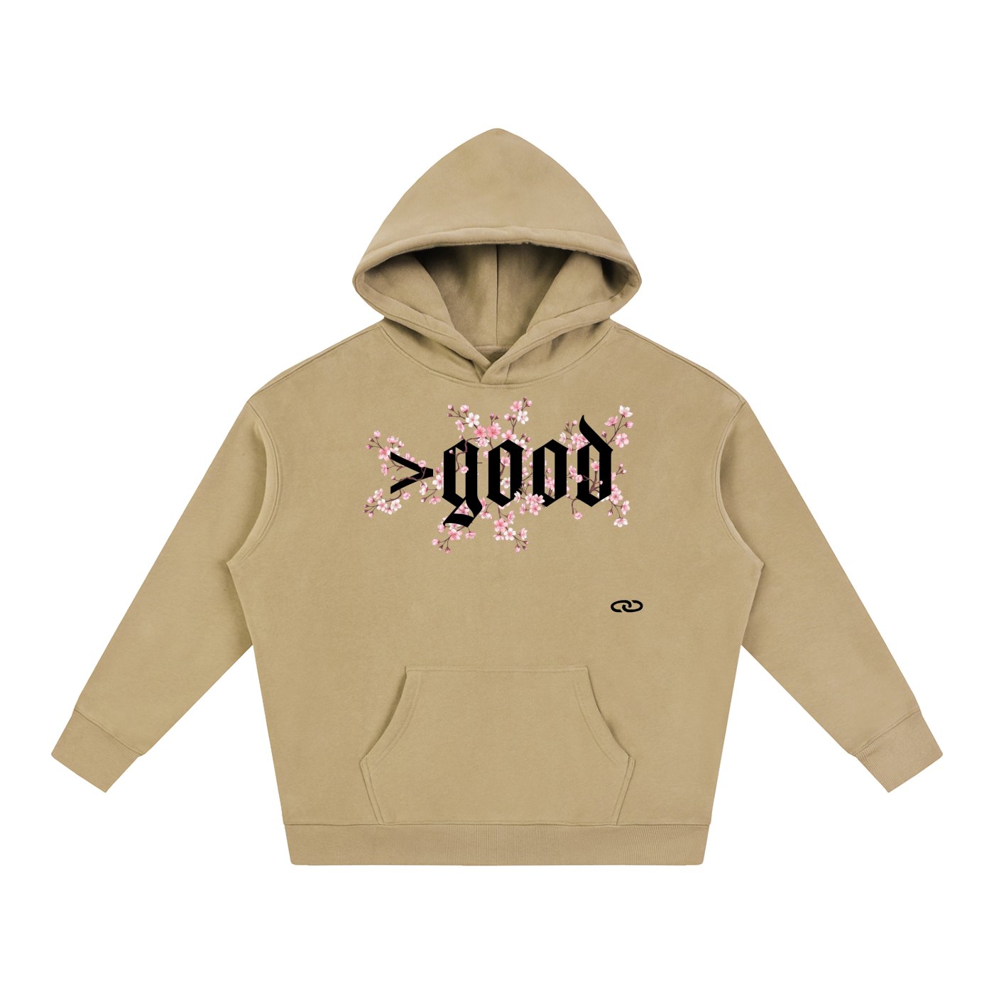 Cherry Blossom Oversize Fleeced Hoodie
