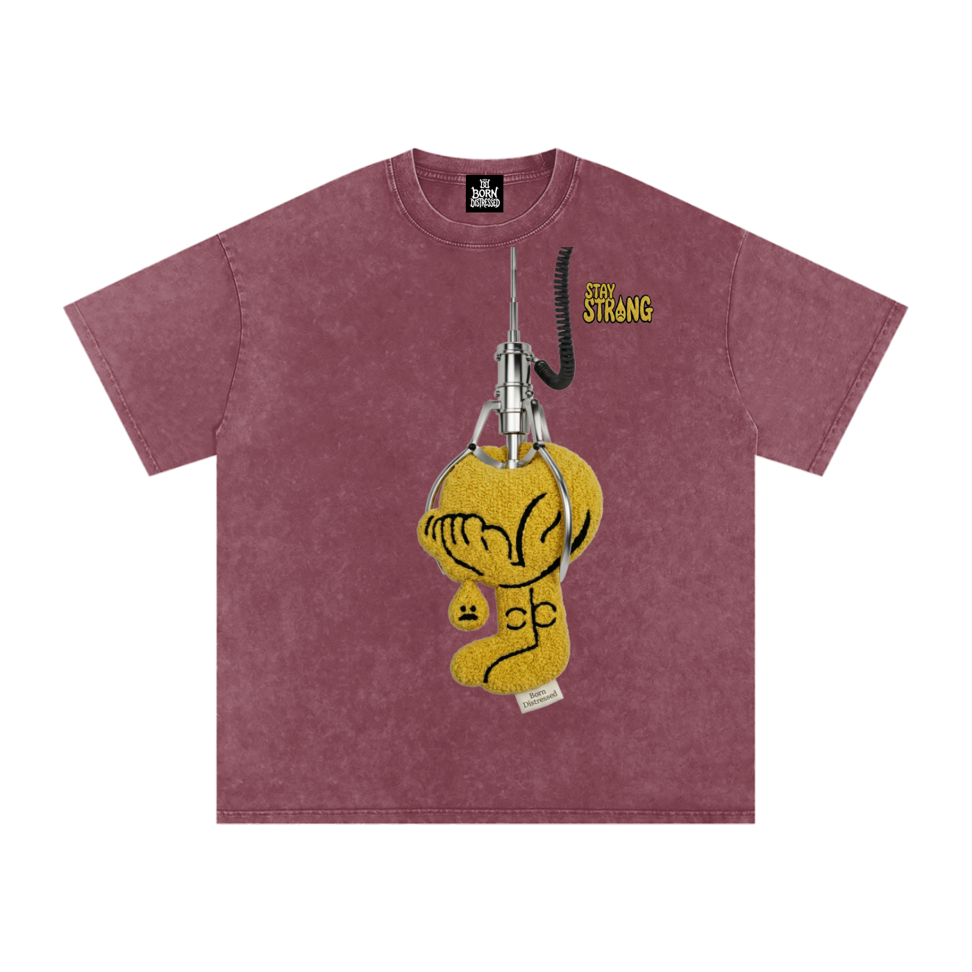 Dollar 2 Play Snow Washed Oversized Cotton Tee