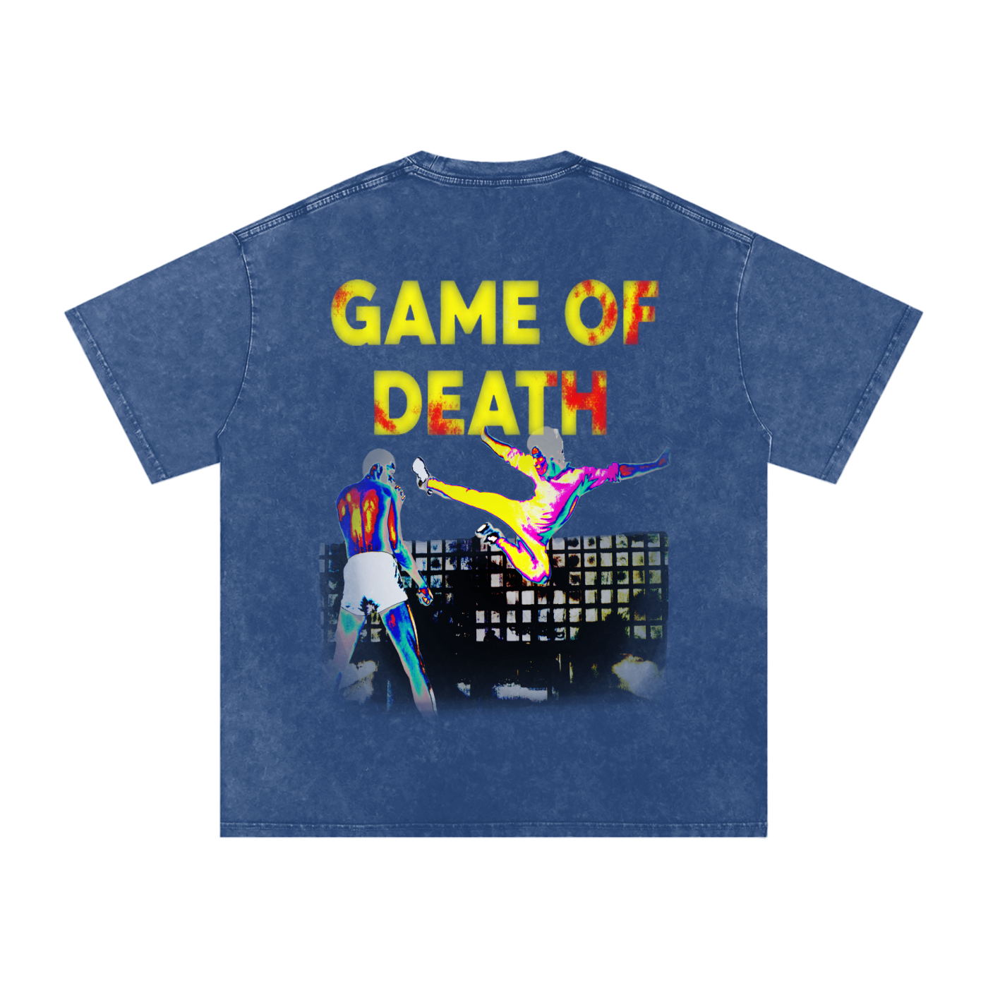 Game of Death Snow Washed Oversized Tee