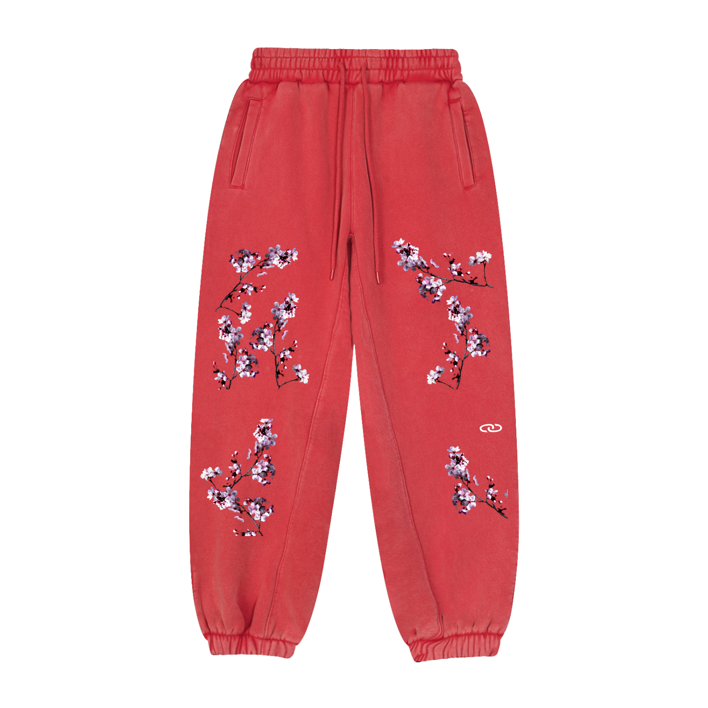 Cherry Blossom Fleeced Jogger Sweatpants