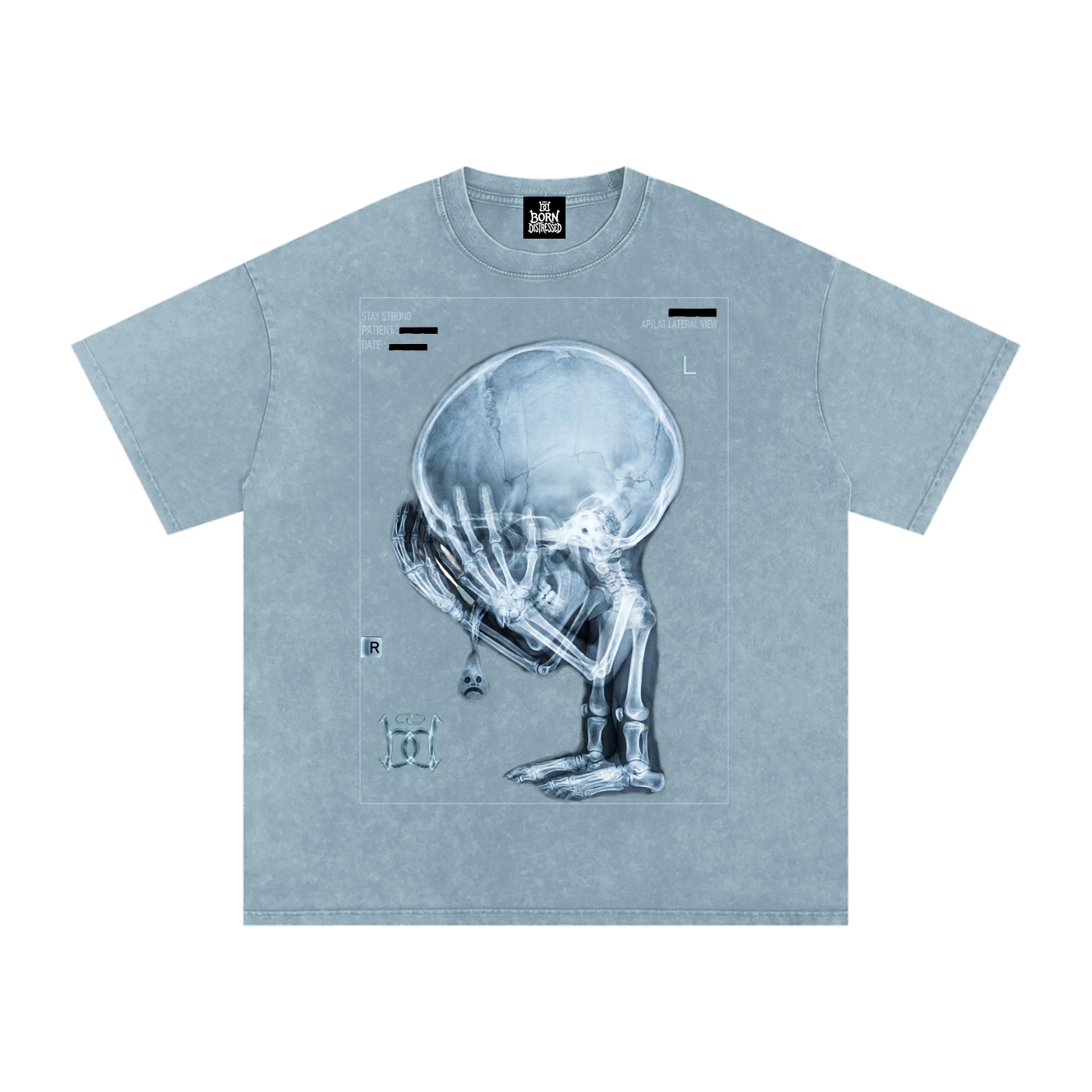 XRAY Snow Washed Oversized Cotton Tee