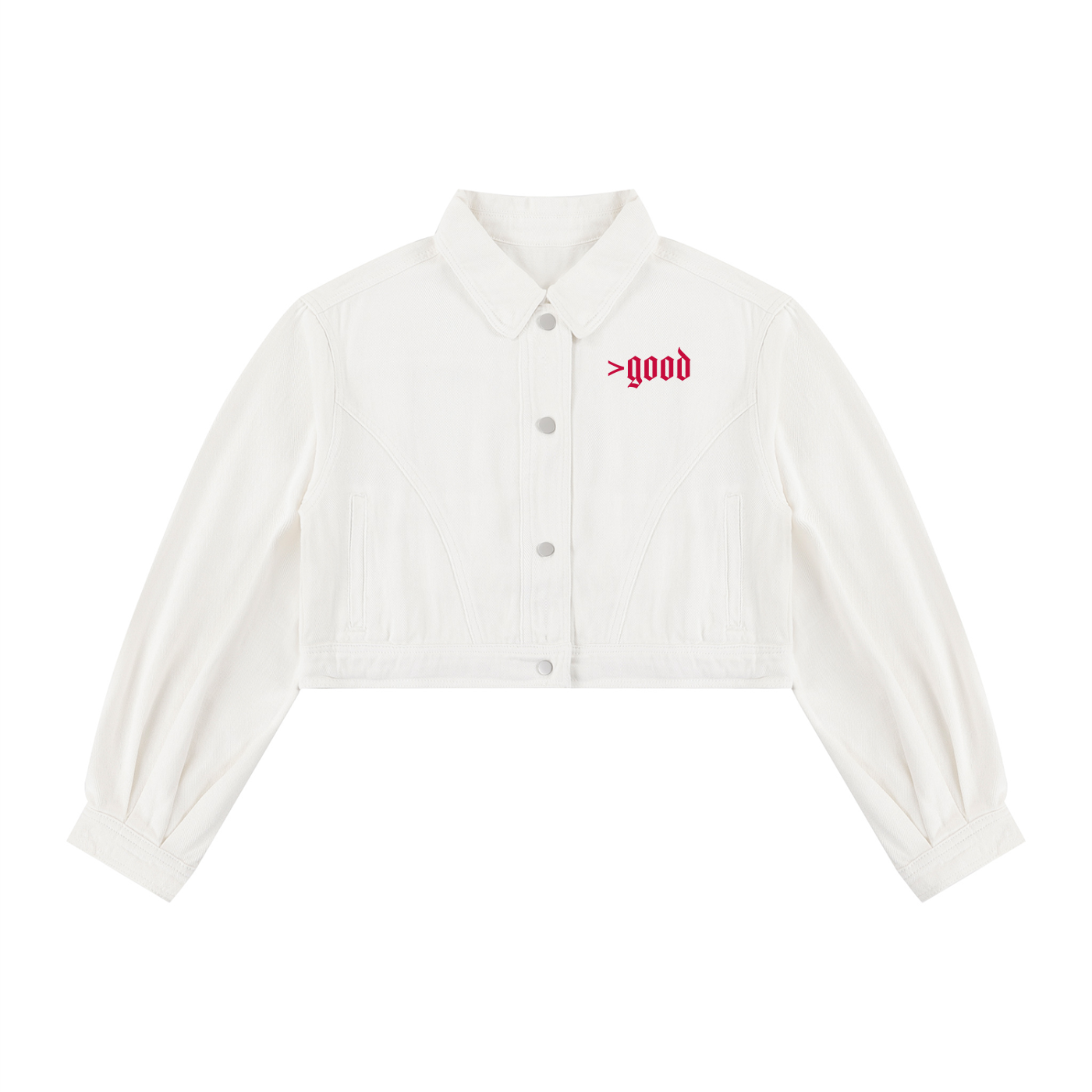 Women’s Crop Denim Jacket V1