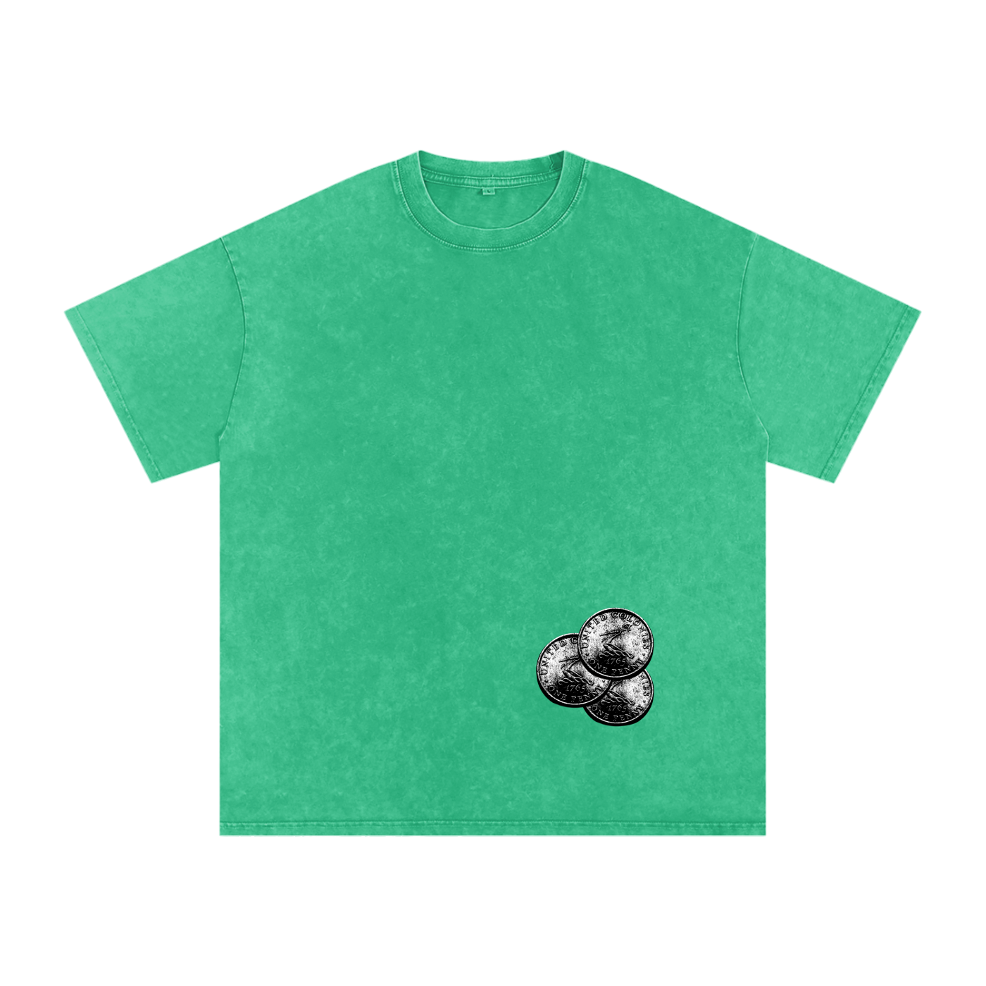 Henny Penny 001 Snow Washed Oversized Cotton Tee