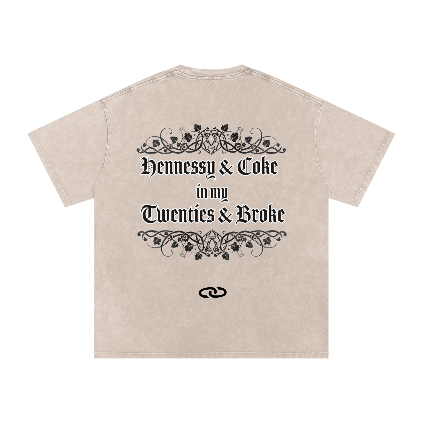 Henny Penny Snow Washed Oversized Cotton Tee