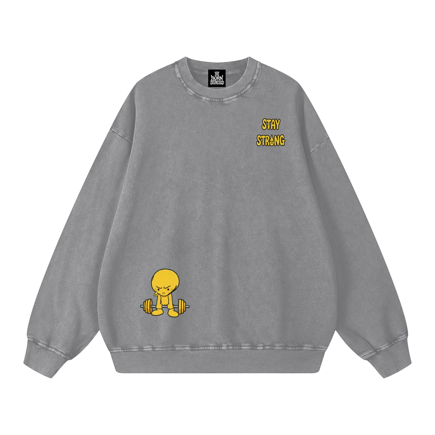Lift Me Up Snow Washed Oversized Crewneck