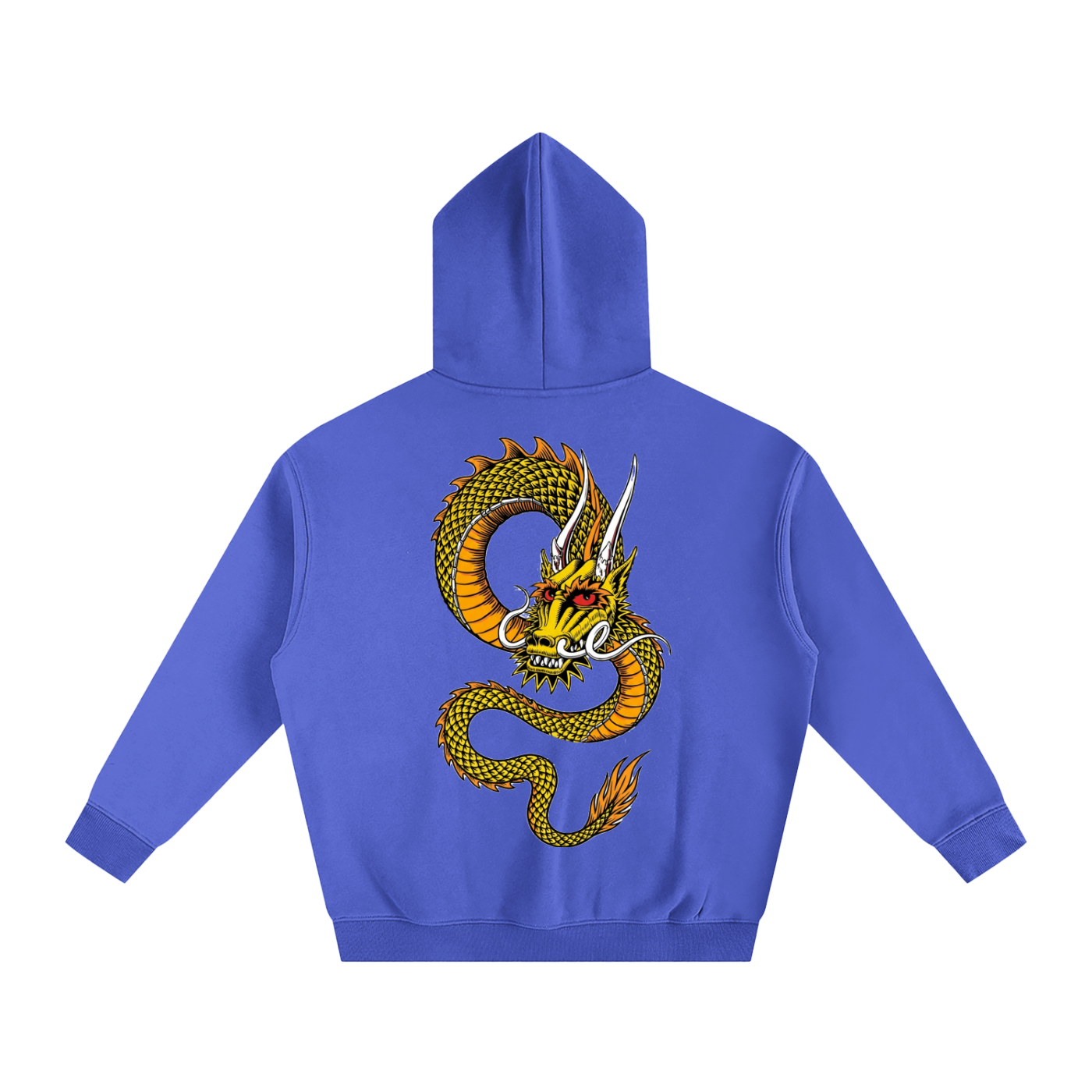 Dragon 80's Vintage Skateboard Desk Oversize Fleeced Hoodie