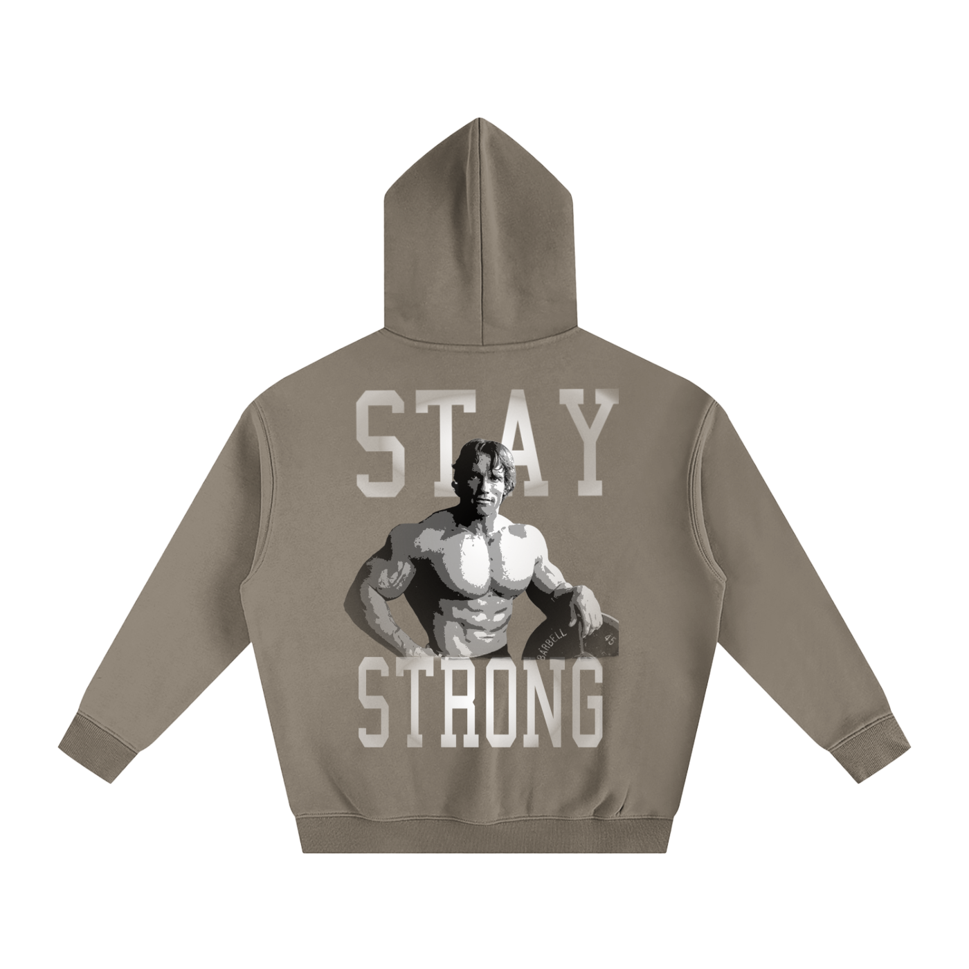 Arnie Stay Strong Oversize Fleeced Hoodie