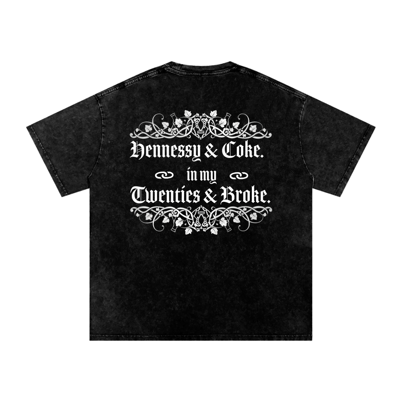Henny Penny 001 Snow Washed Oversized Cotton Tee