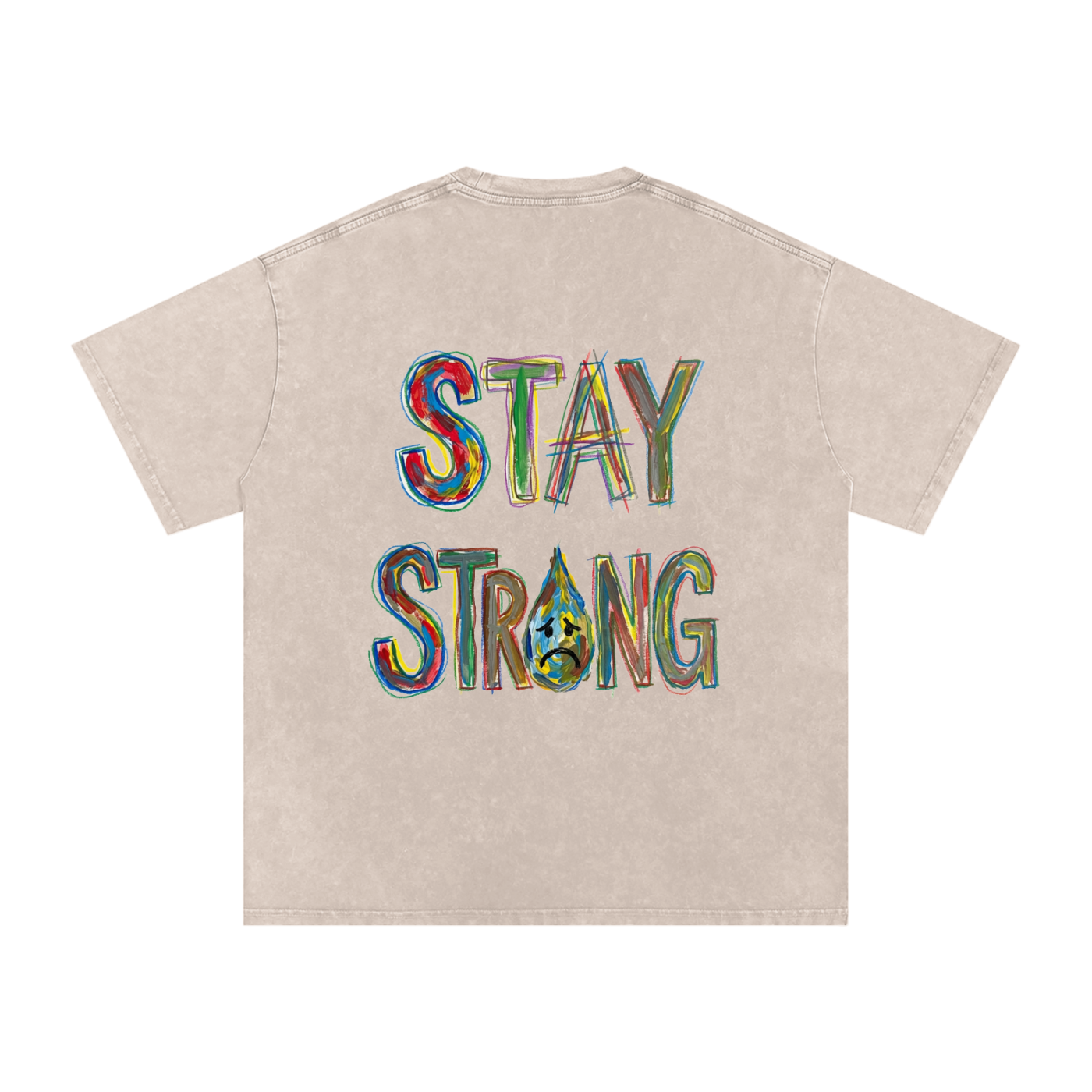 Outside the Lines Snow Washed Oversized Tee