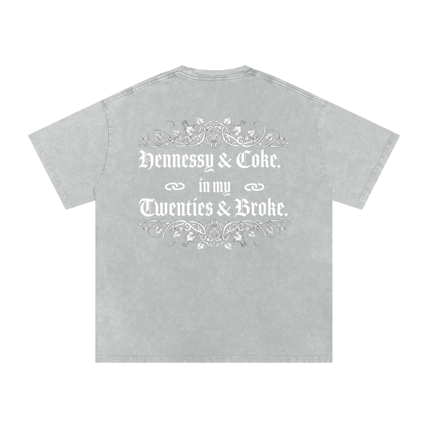 Henny Penny 001 Snow Washed Oversized Cotton Tee