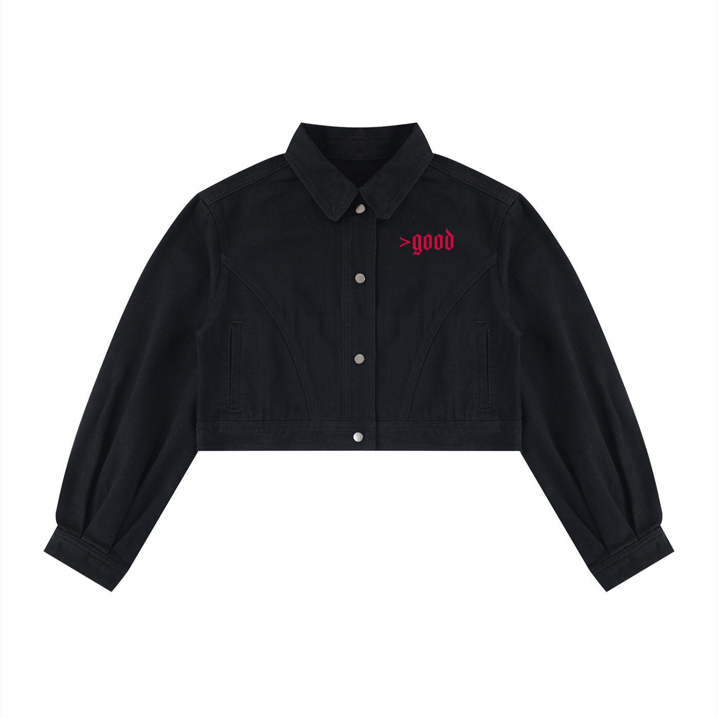 Women’s Crop Denim Jacket V1
