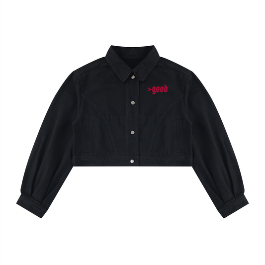 Women’s Crop Denim Jacket V1