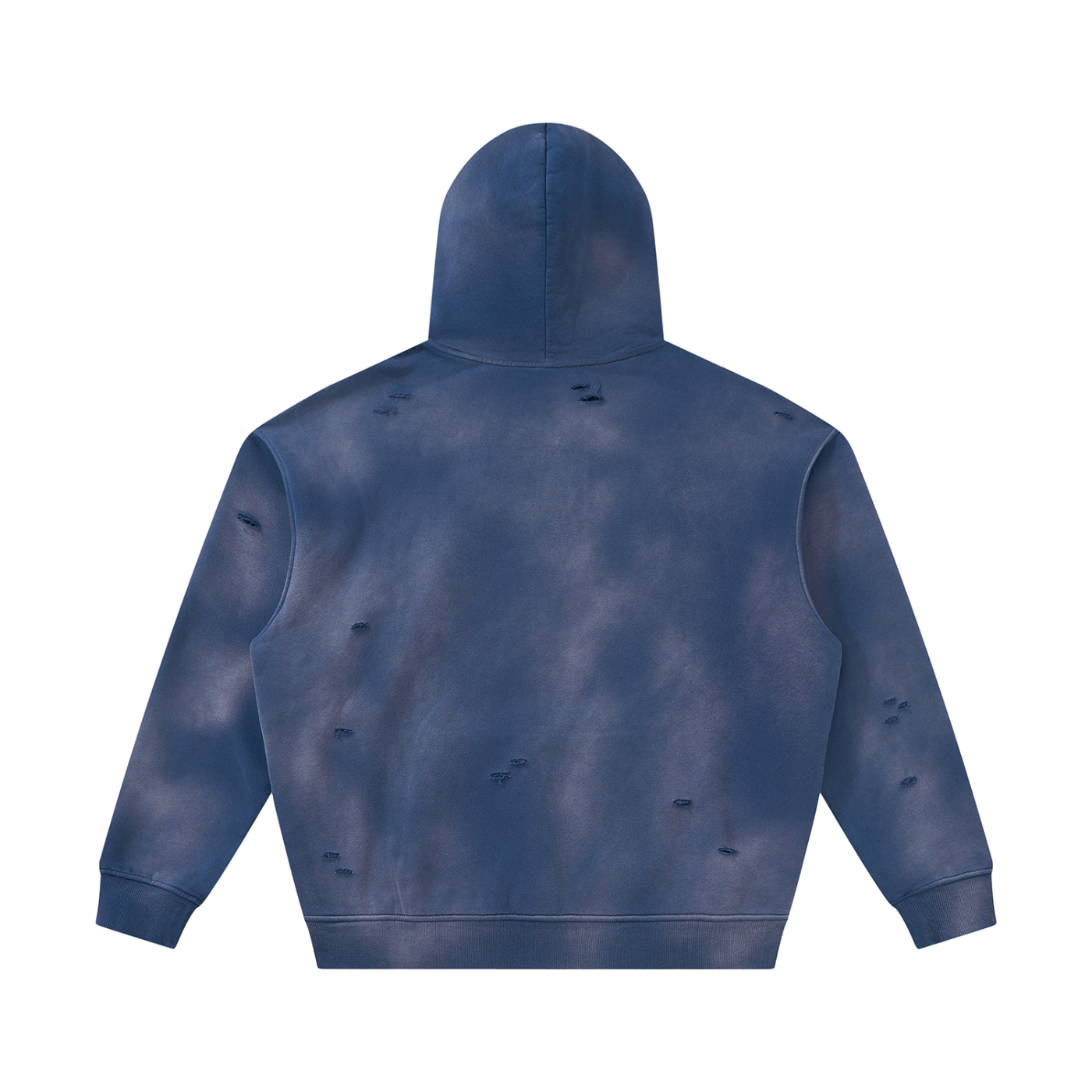 Cherry Blossom Colorfade Frayed Fleece Hoodie