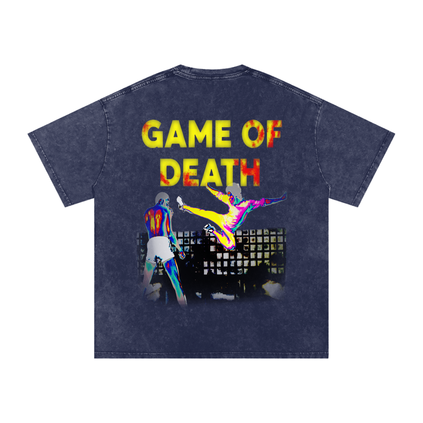 Game of Death Snow Washed Oversized Tee