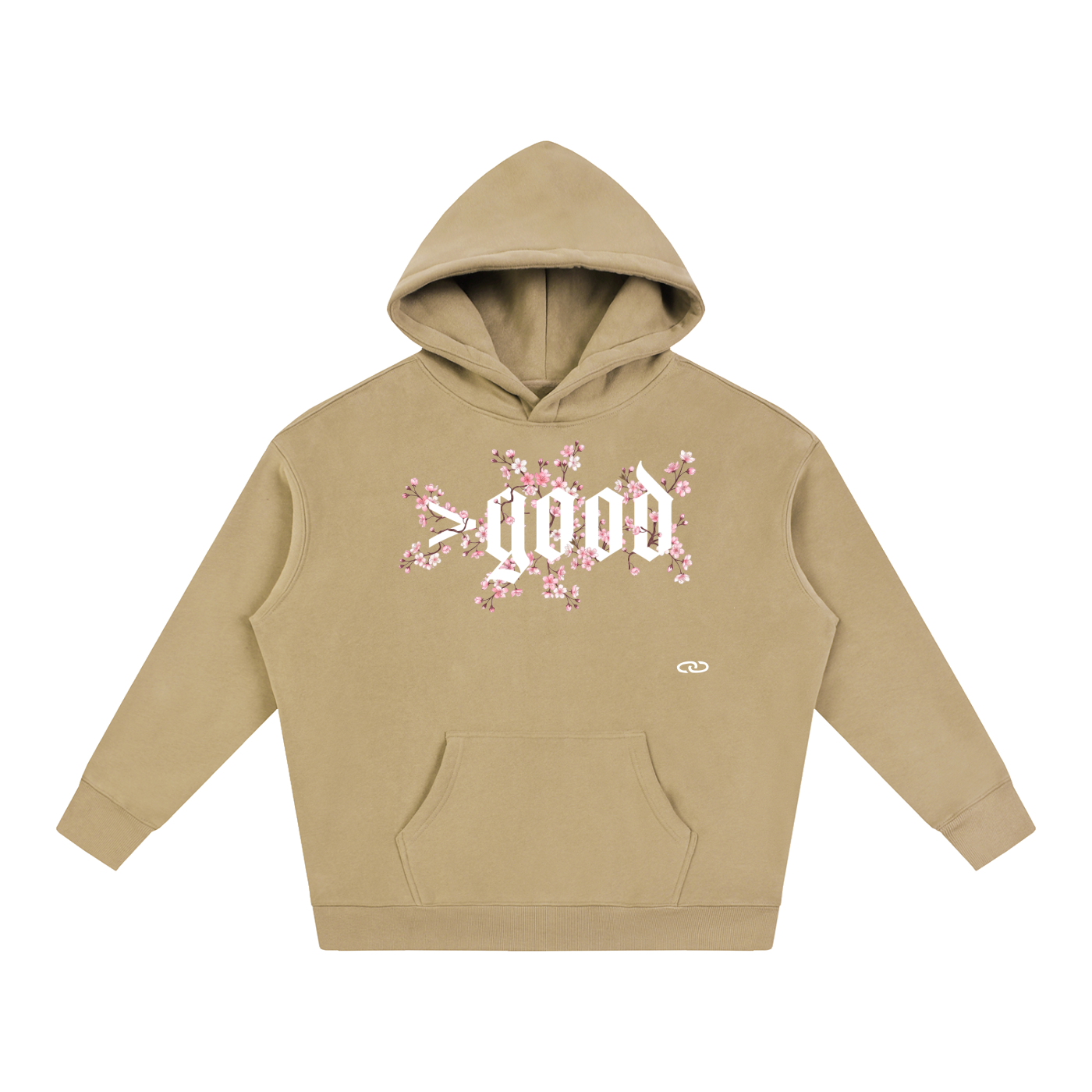 Cherry Blossom Oversize Fleeced Hoodie
