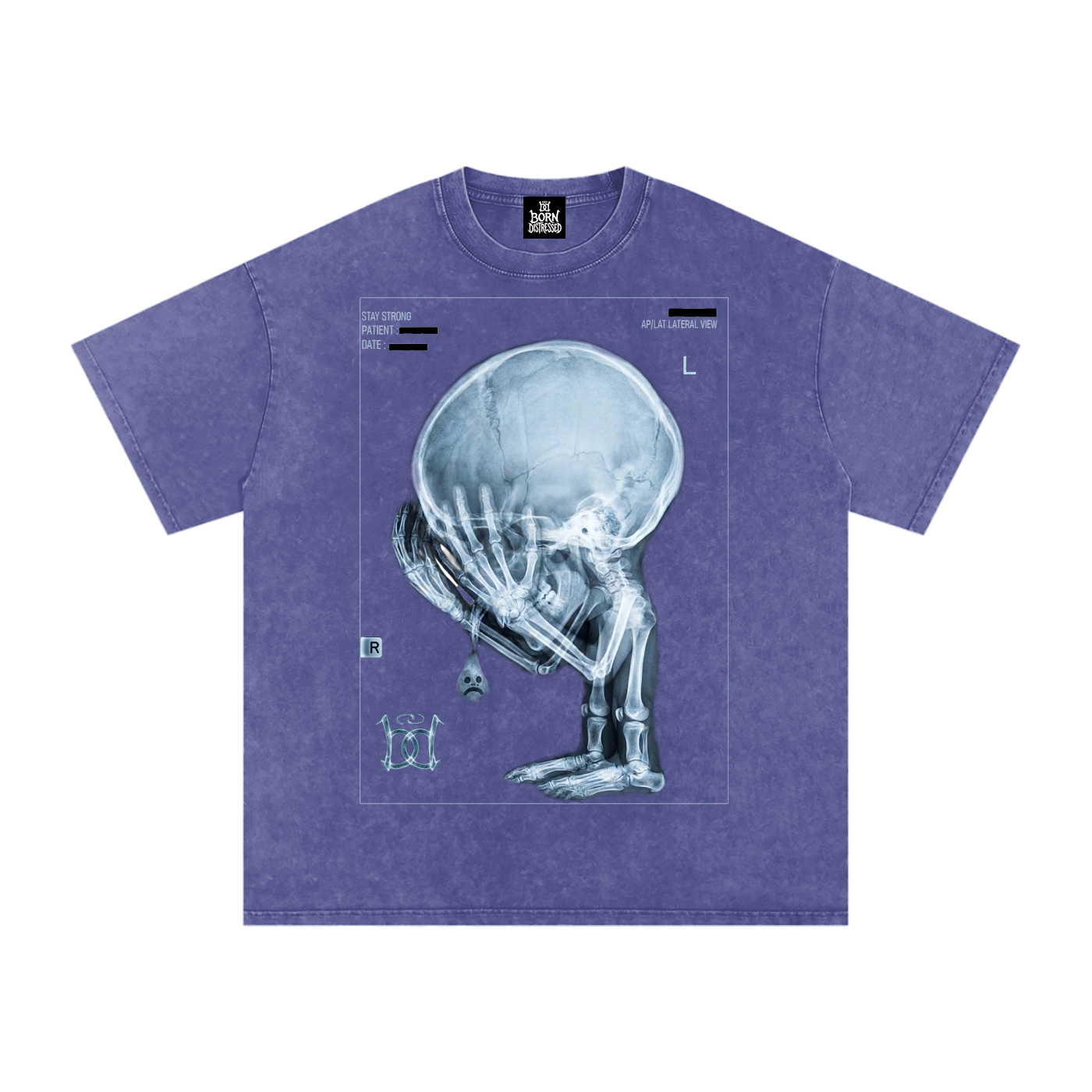 XRAY Snow Washed Oversized Cotton Tee