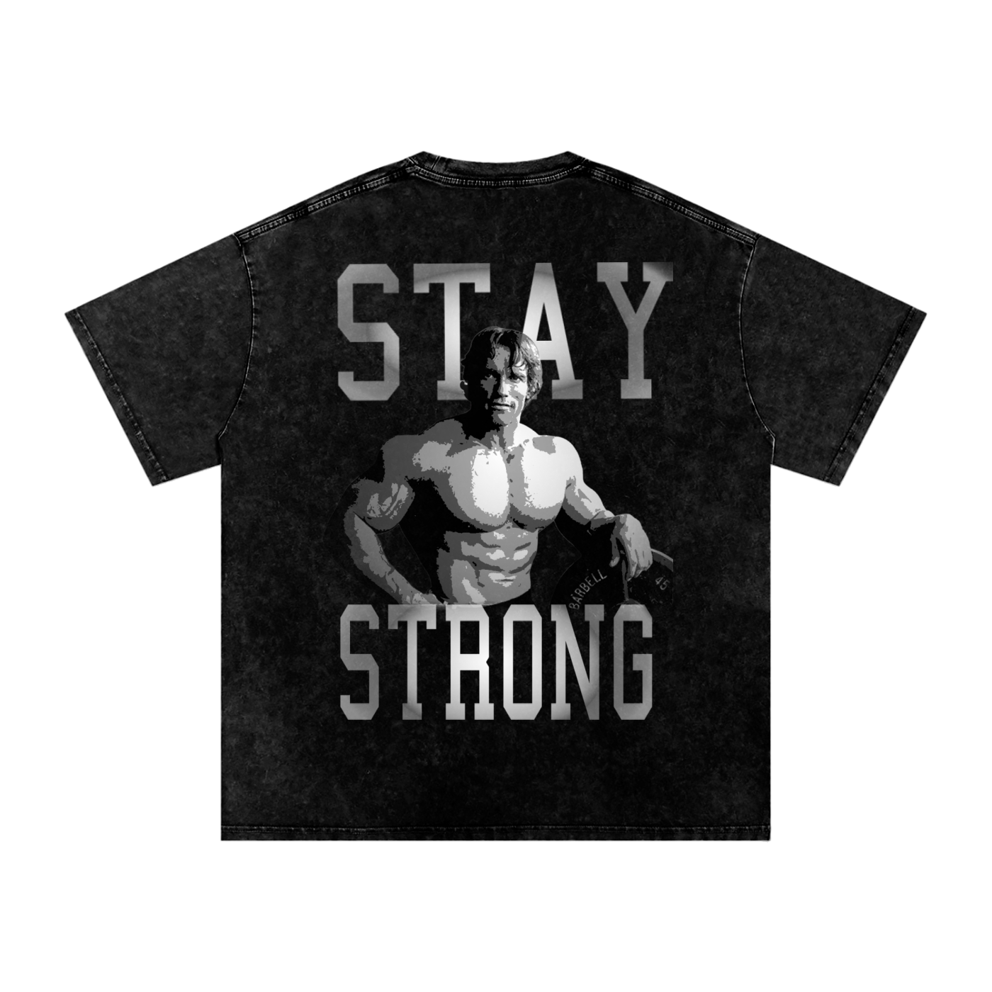 Arnie Stay Strong Snow Washed Tee