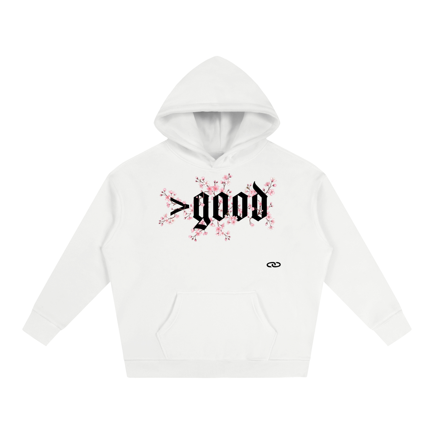 Cherry Blossom Oversize Fleeced Hoodie