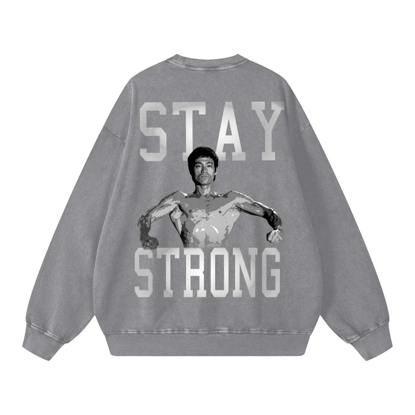 Be Water Snow Washed Oversized Crewneck
