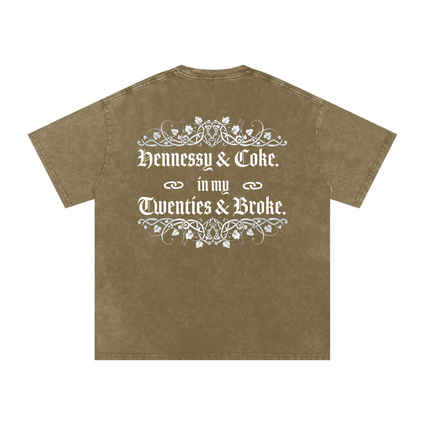 Henny Penny 001 Snow Washed Oversized Cotton Tee