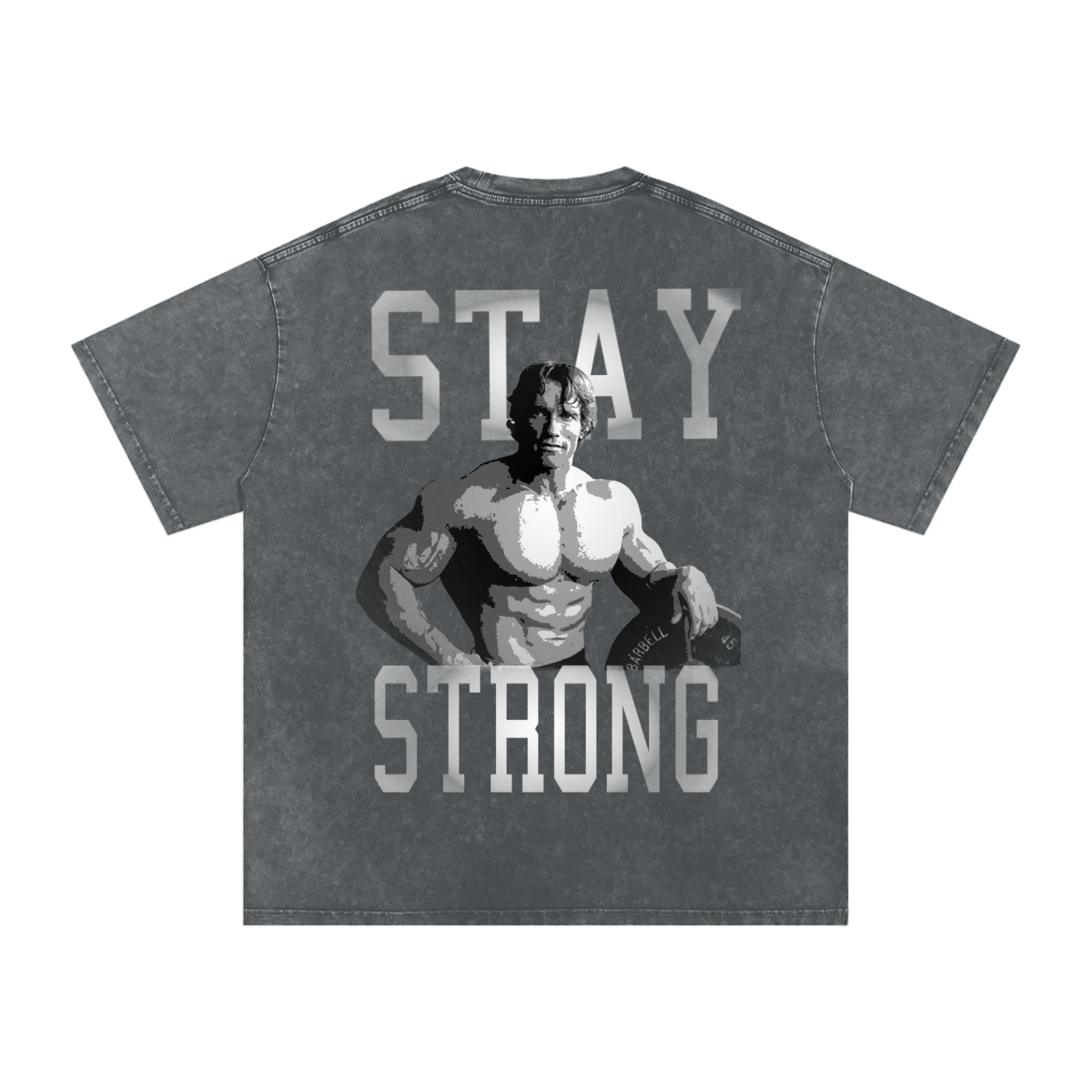 Arnie Stay Strong Snow Washed Tee