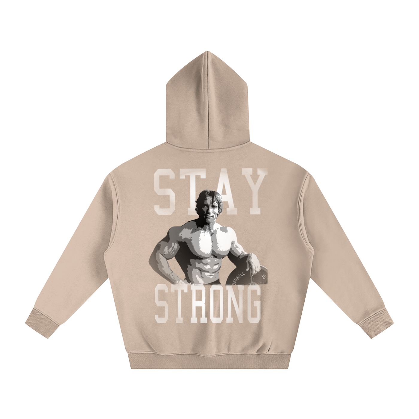 Arnie Stay Strong Oversize Fleeced Hoodie